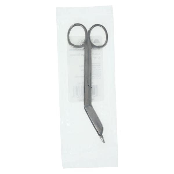 Lister Bandage Scissors Angled 5-1/2" Stainless Steel Autoclavable Reusable Ea