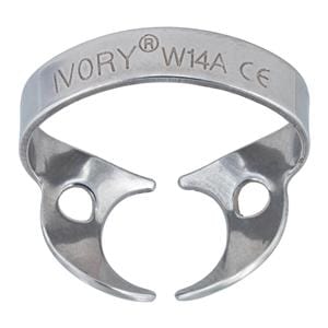 Ivory Rubber Dam Clamp Winged Size W14A Ea