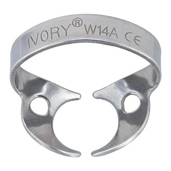 Ivory Rubber Dam Clamp Winged Size W14A Ea