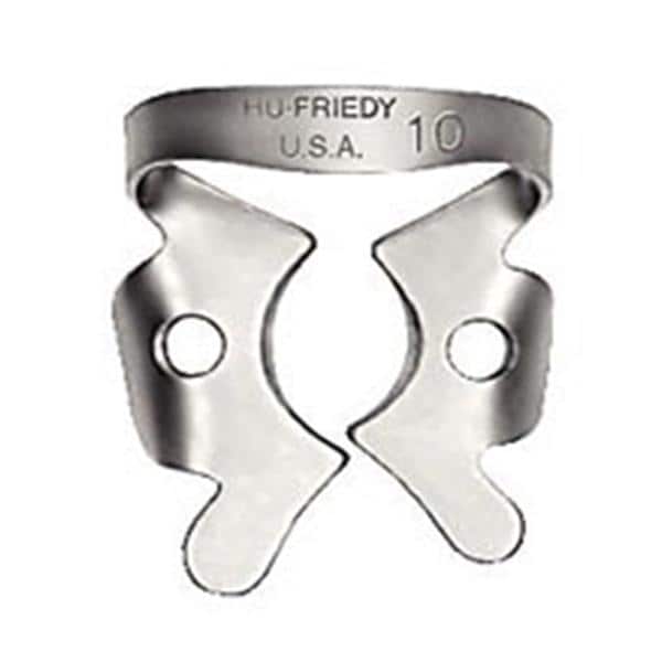 Ivory Rubber Dam Clamp Winged Size 10 Ea