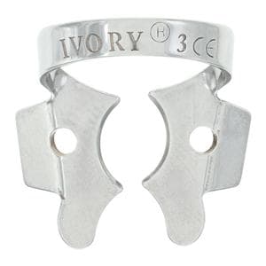 Ivory Rubber Dam Clamp Winged Size 3 Ea