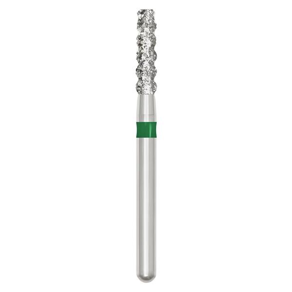 Piranha Diamond Single-Use Burs, FG, Flat End Taper, # 6055-018, 1.8 mm, Coarse, Green, 25/Pk, 6055-018C - Piranha Diamond Single-Use Burs, FG, Flat End Taper, # 6055-018, 1.8 mm, Coarse, Green, 25/Pk, 6055-018C - Image 1