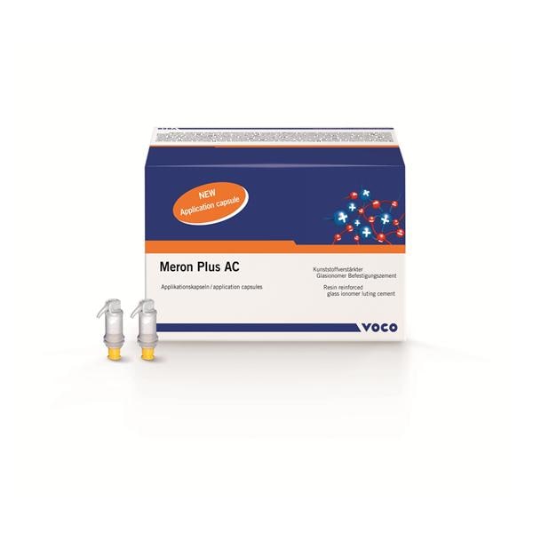 Meron Plus AC Glass Ionomer Capsules Luting Cement White Bulk Package 150/Pk