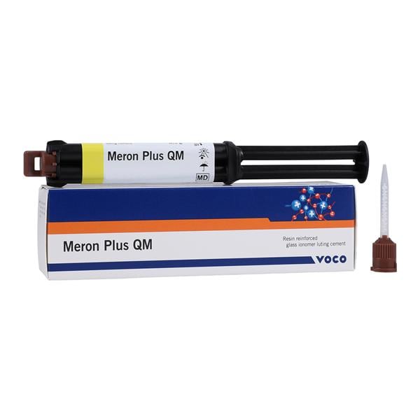 Meron Plus QM Luting Glass Ionomer Automix Cement White Syringe Refill Ea