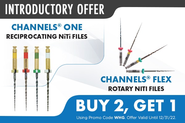 Introductory Offer - Channels One and Flex - Buy 2, get 1 - Promo code WHG, offer valid until 12/31/22.