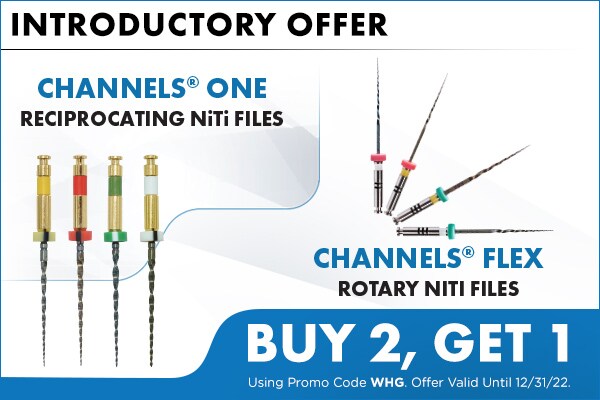 Introductory Offer - Channels One and Flex - Buy 2, get 1 - Promo code WHG, offer valid until 12/31/22.