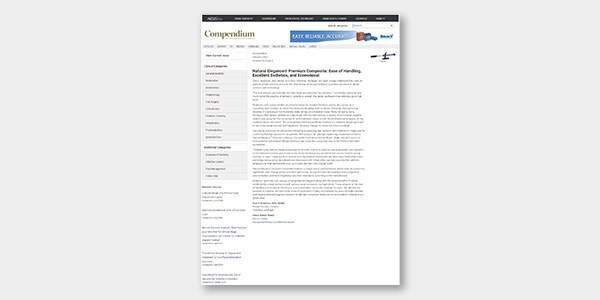 Compendium Natural Elegance&reg; Premium Composite Article