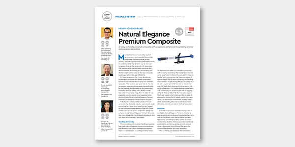 Natural Elegance&reg; Premium Composite Dental Product Shopper Evaluation