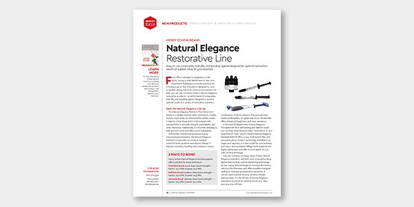 Natural Elegance&reg; New Products Spotlight in Dental Product Shopper