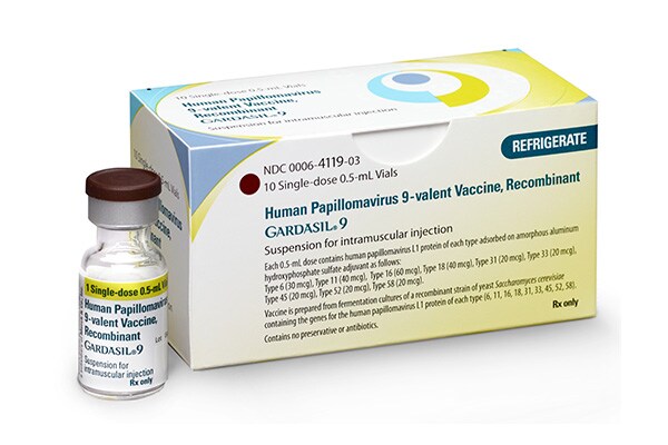 Gardasil 9, vacuna contra el VPH de 0,5 ml